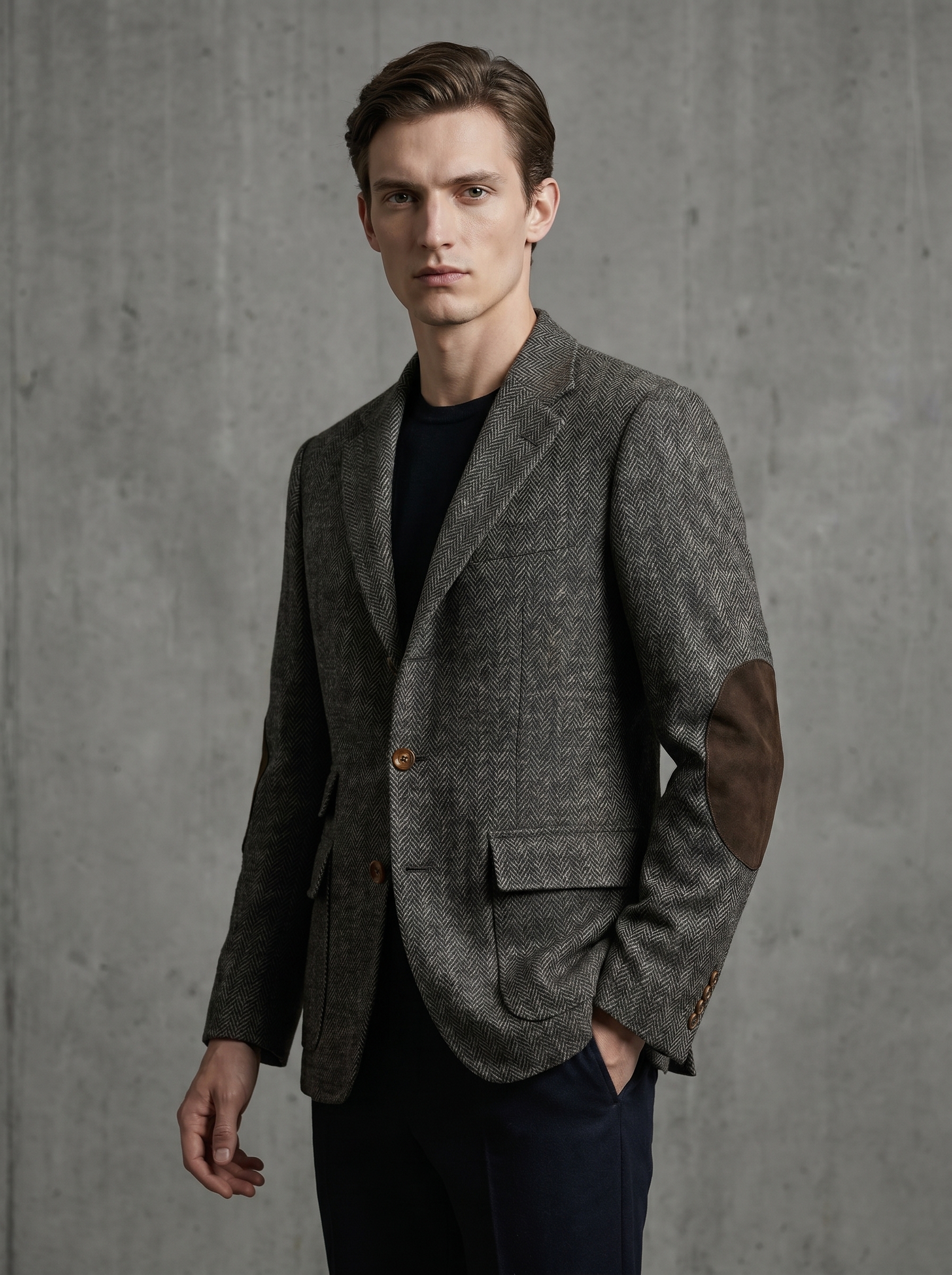 Dark Academia Tweed Blazer