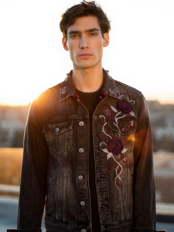 Custom Embroidered Denim Jacket