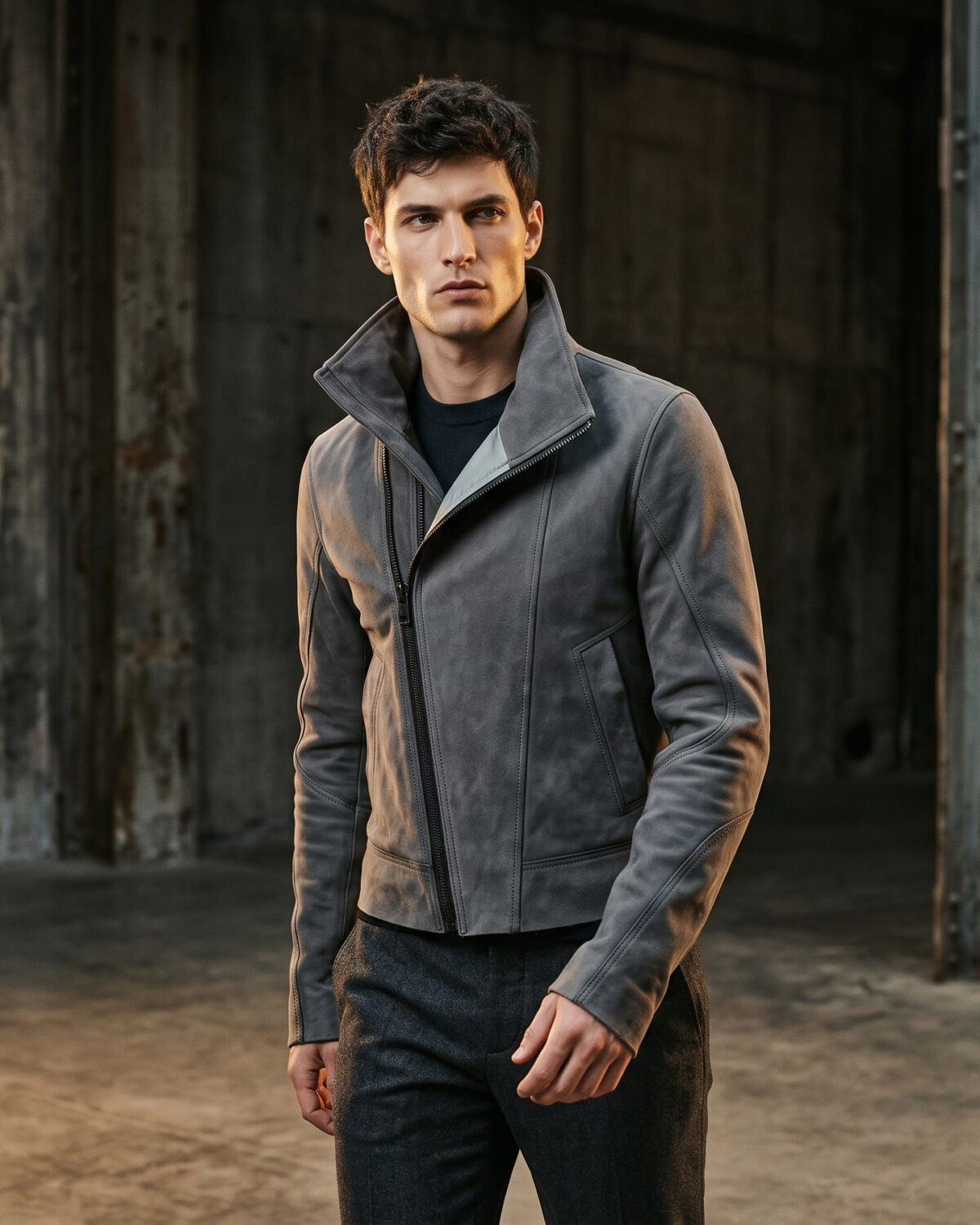 Detail of hand-finished outerwear construction